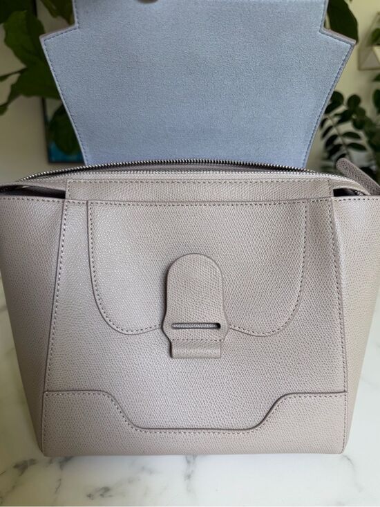 NWT SENREVE MINI MAESTRA Pebbled Leather Backpack Crossbody Satchel Bag Sand main image 8
